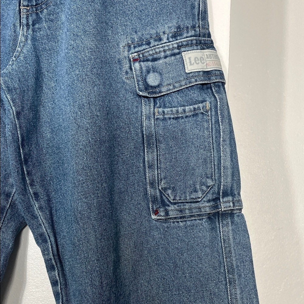 VINTAGE Lee Denim Cargo Pants - Picture 4 of 11
